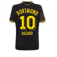 Borussia Dortmund Thorgan Hazard #10 Fußballbekleidung Auswärtstrikot Damen 2022-23 Kurzarm